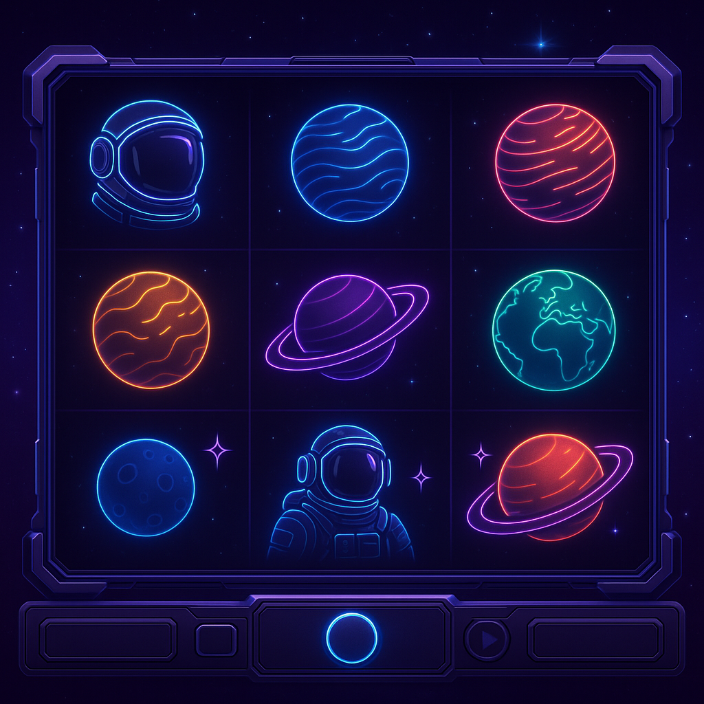 Space themed slot game